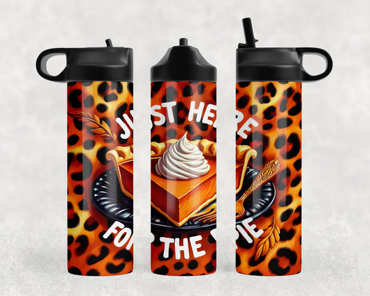 Funny Thanksgiving Pie Water Bottle - 273