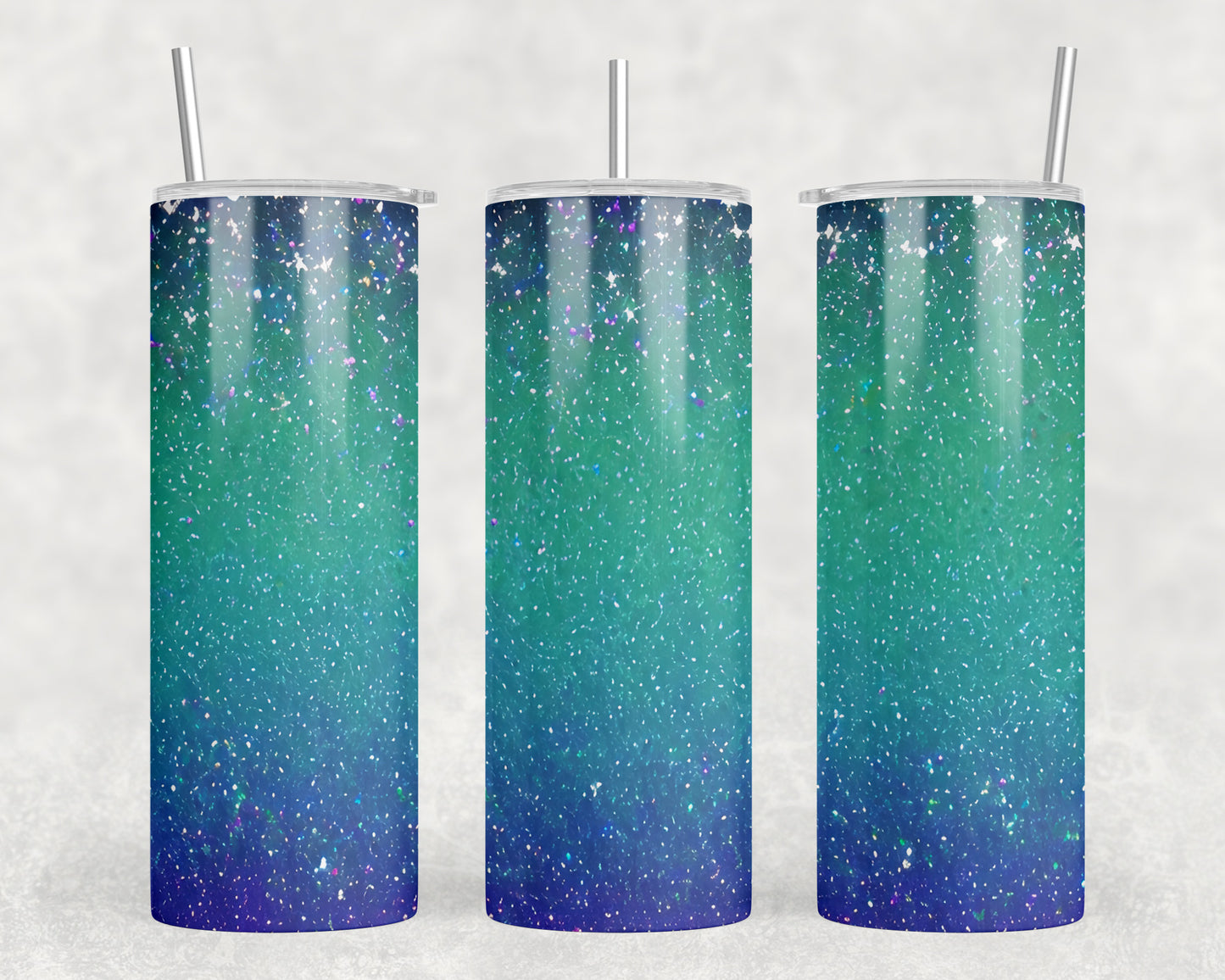 Faux Printed Glitter 20oz Skinny Tumbler - 274