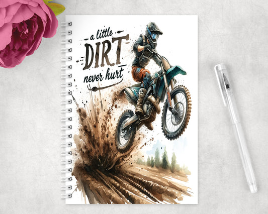 Dirtbike Spiral Lined A5 Journal - 278