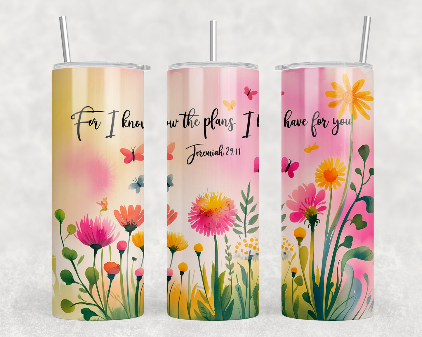 Bible Verse 20oz Skinny Tumbler - 282