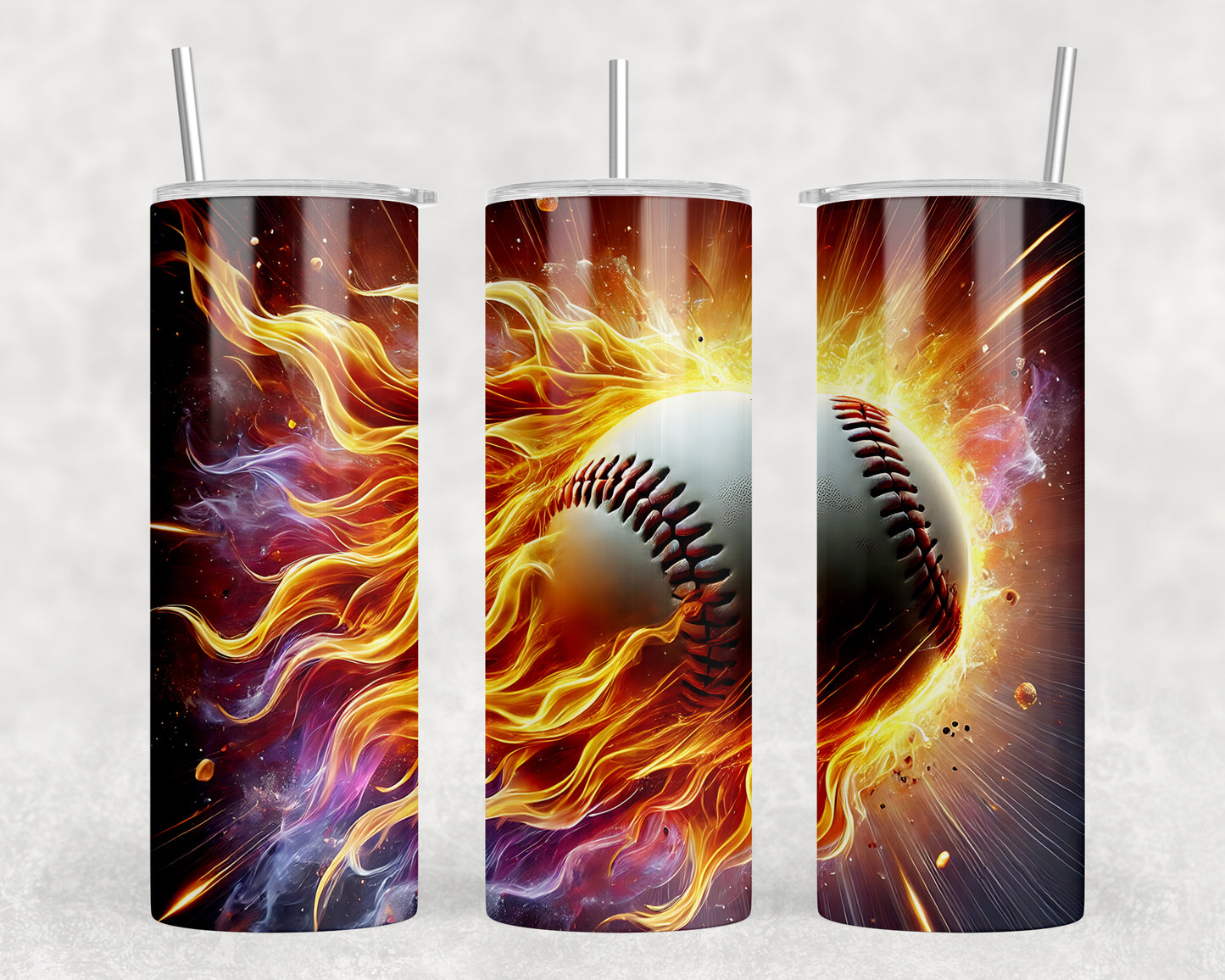 Baseball 20oz Skinny Tumbler - 286