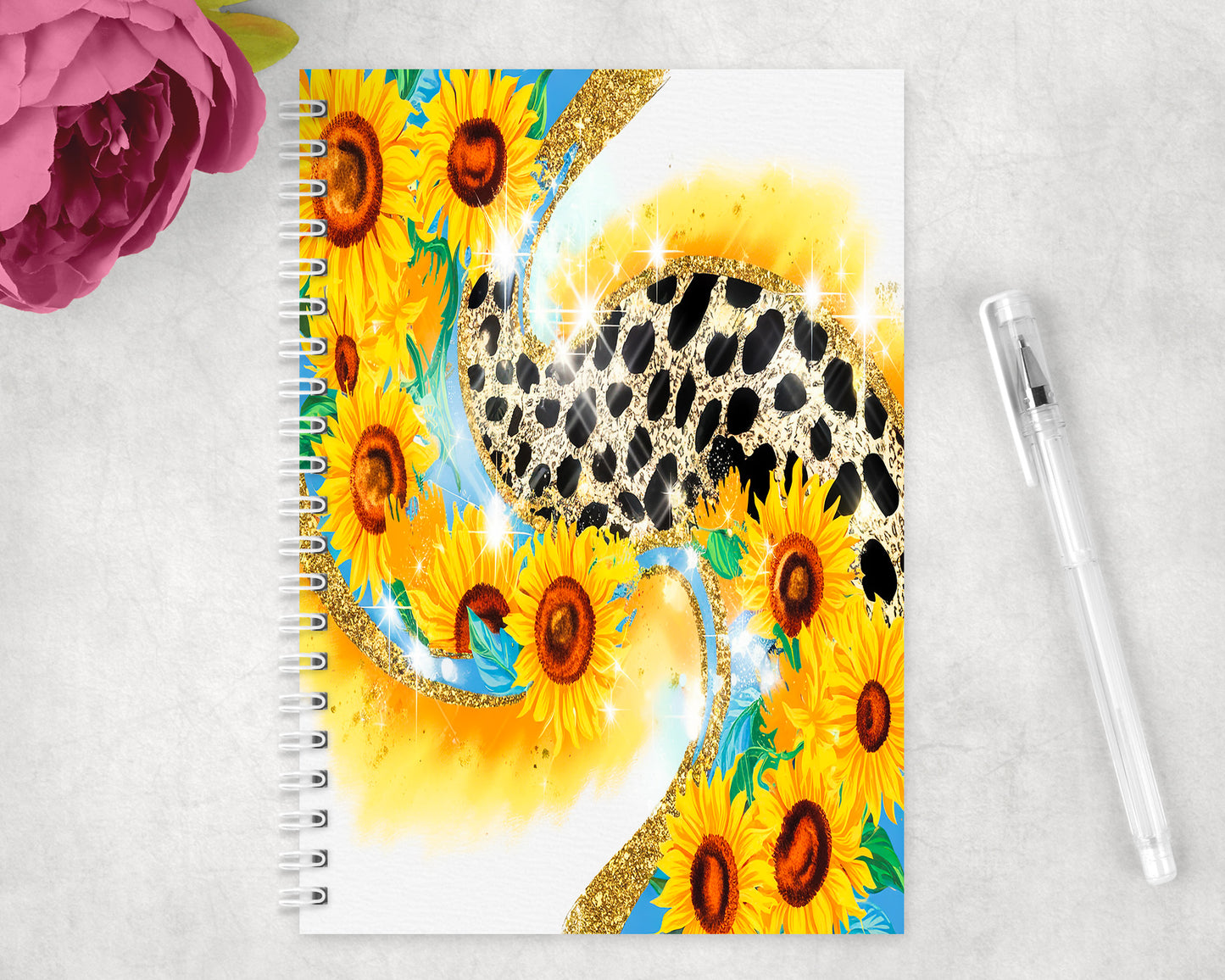 Sunflowers Spiral Lined A5 Journal - 289