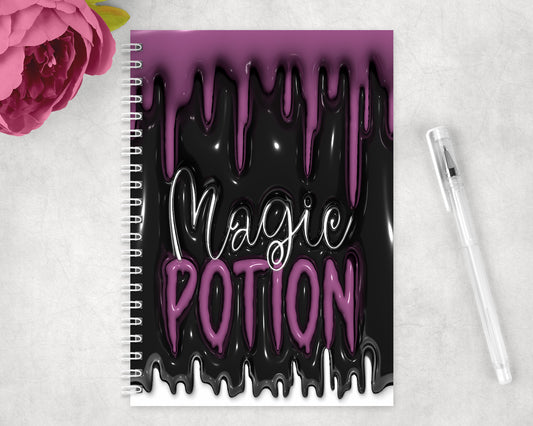 Halloween Inflated Magic Potion Spiral Lined A5 Journal - 297