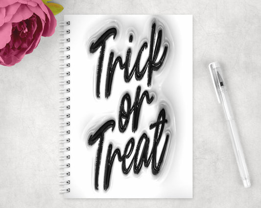 Halloween Inflated Trick Or Treat Spiral Lined A5 Journal - 301