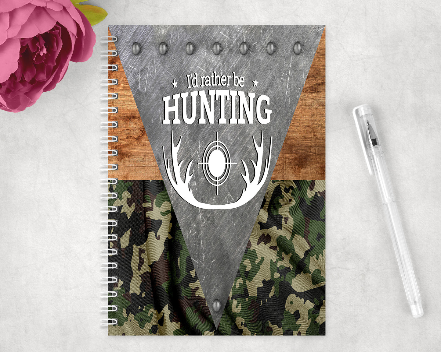 Hunting and Fishing Spiral Lined A5 Journal - 306