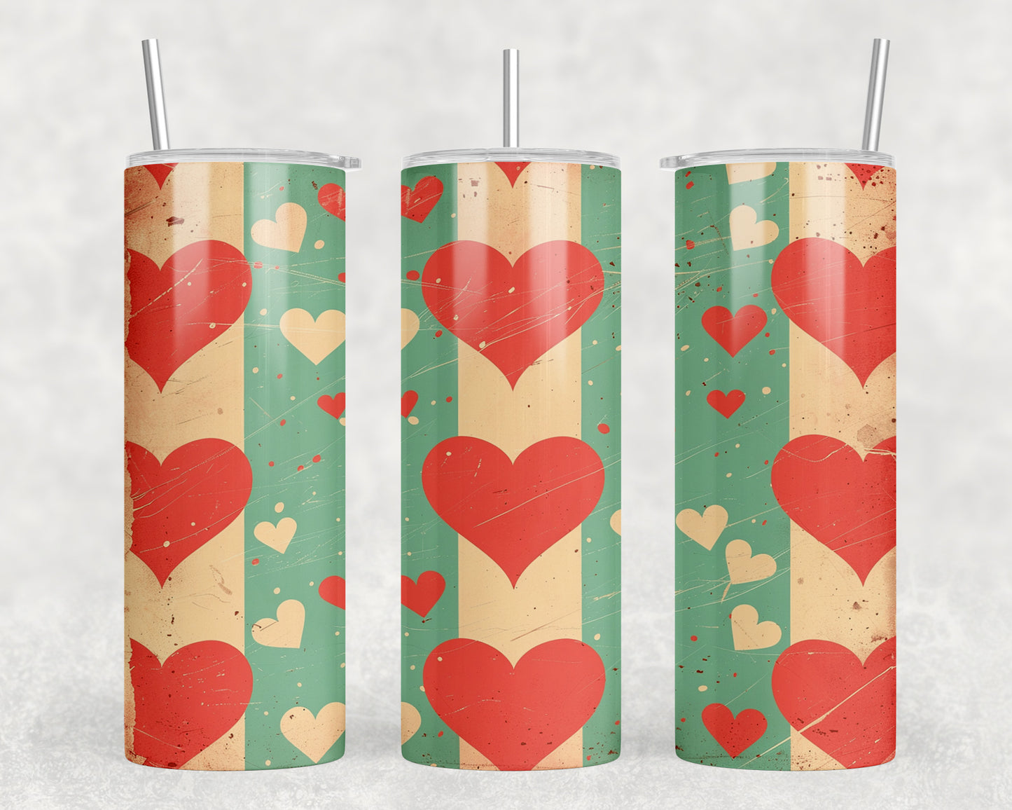 Hearts 20oz Skinny Tumbler - 311