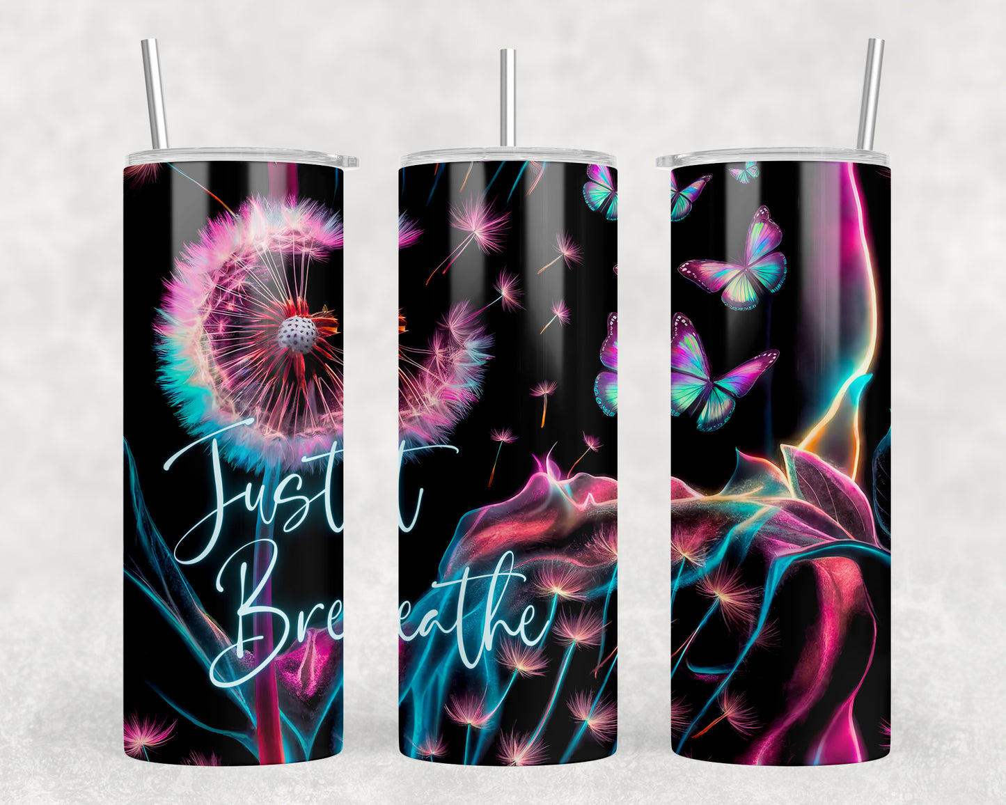 Just Breathe Dandelion 20oz Skinny Tumbler - 313