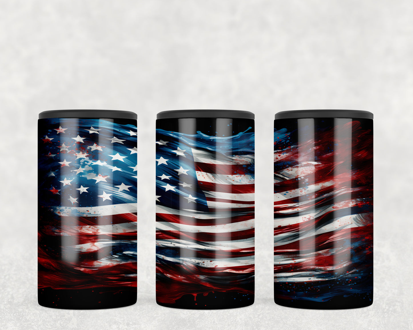 American Flag 5-in-1 Can Hugger Tumbler - 315