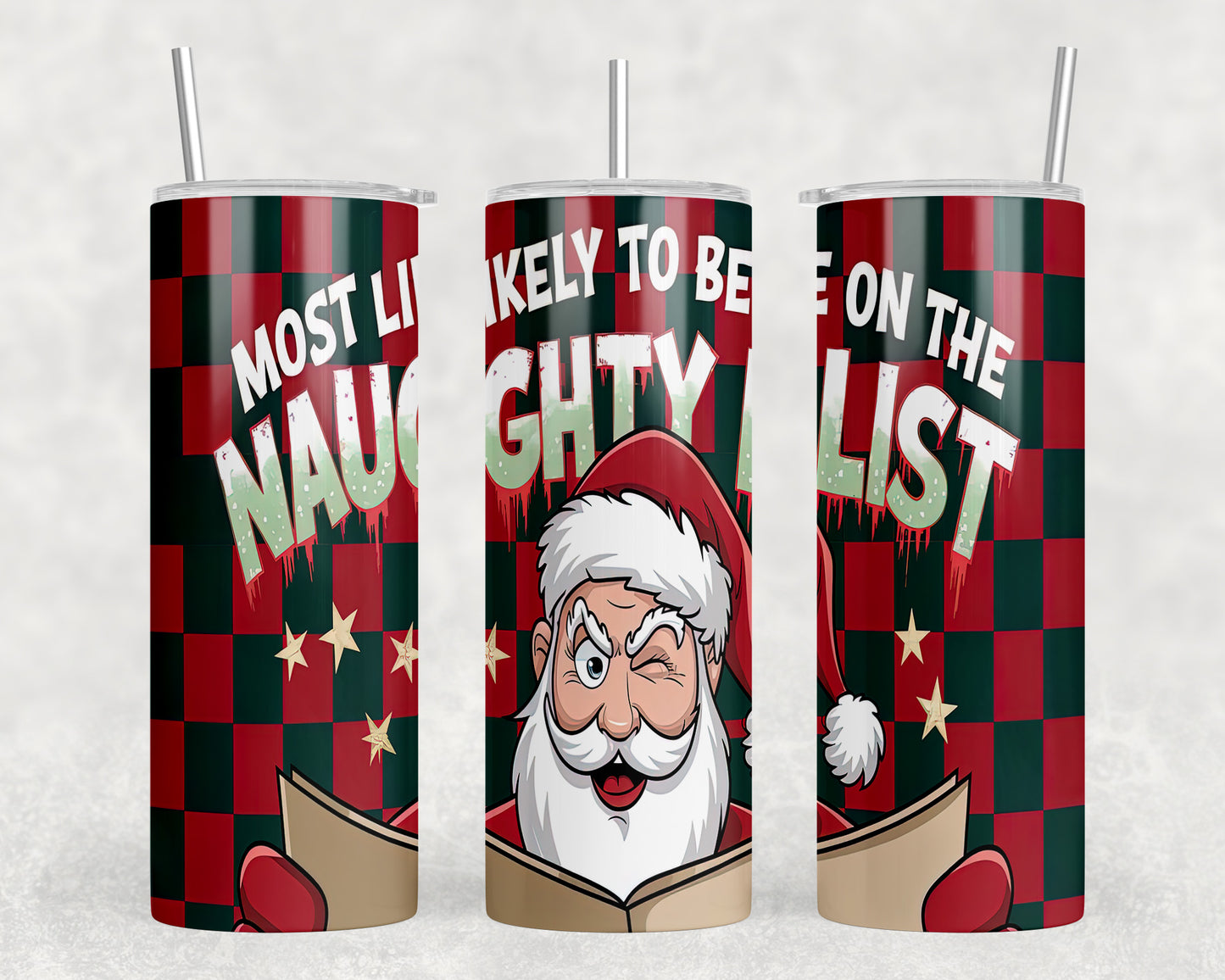 Funny Christmas 20oz Skinny Tumbler - 316