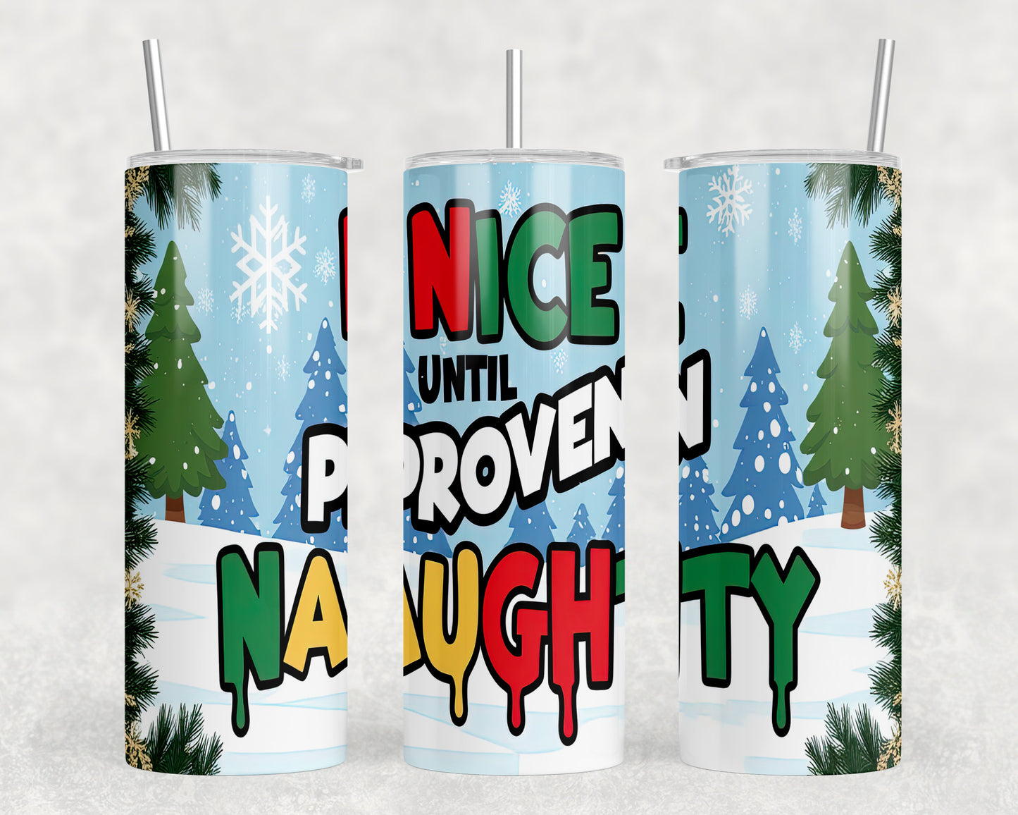 Funny Christmas 20oz Skinny Tumbler - 319