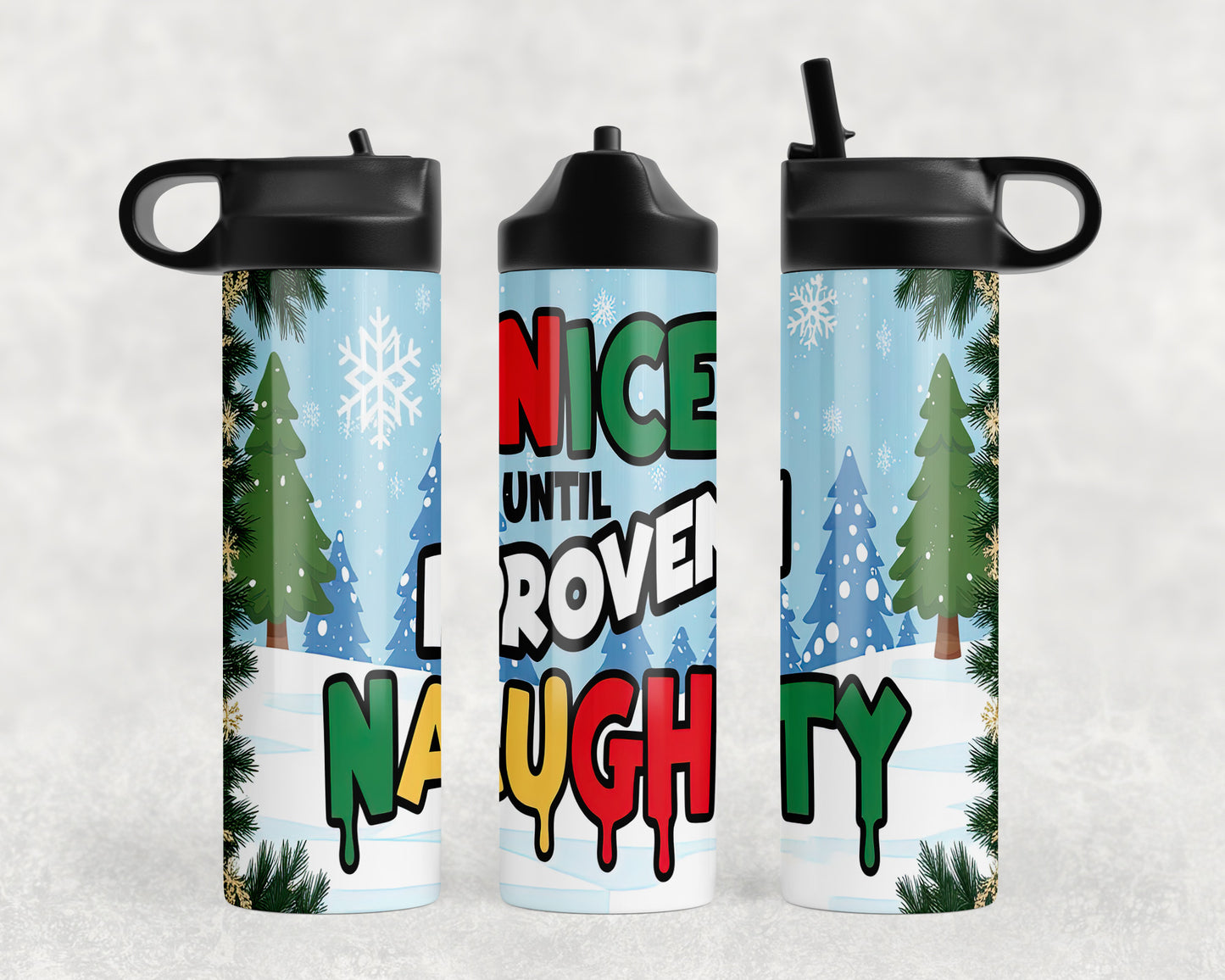 Funny Christmas Water Bottle - 319