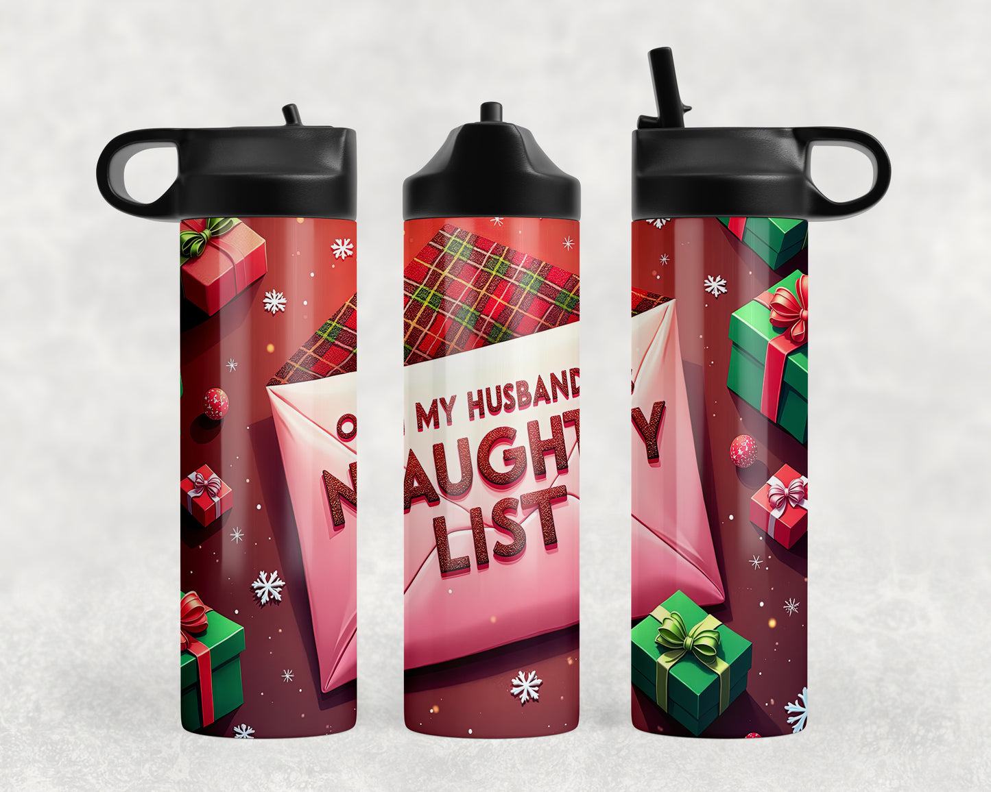 Funny Christmas Water Bottle - 320