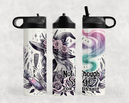 Tattoo Girl Not Enough Sage  Water Bottle - 323