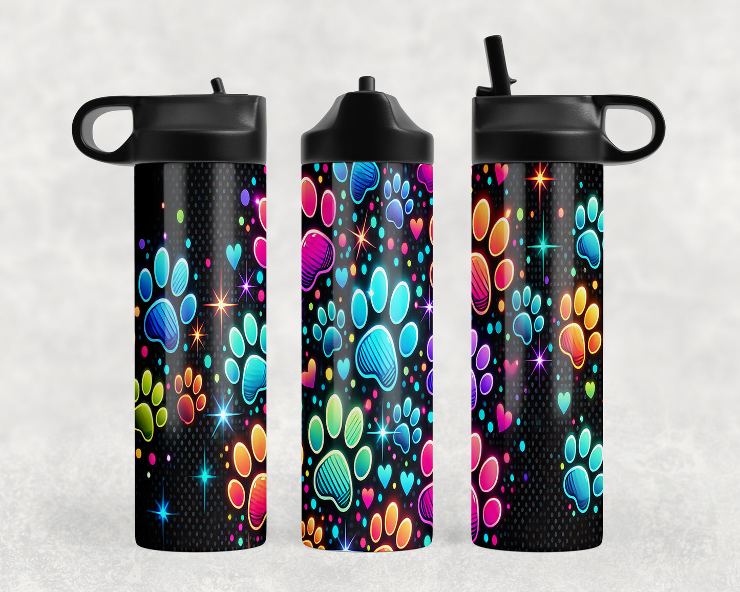 Paw Prints Water Bottle - 326