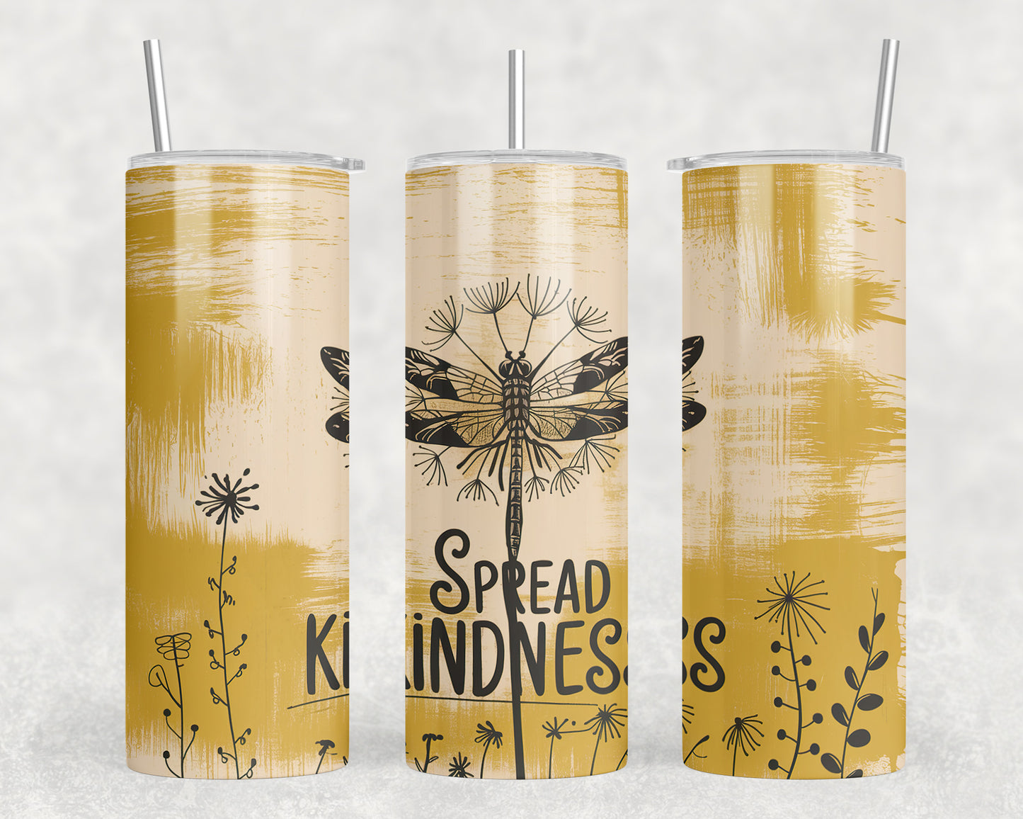 Spread Kindness Dandelion 20oz Skinny Tumbler - 328