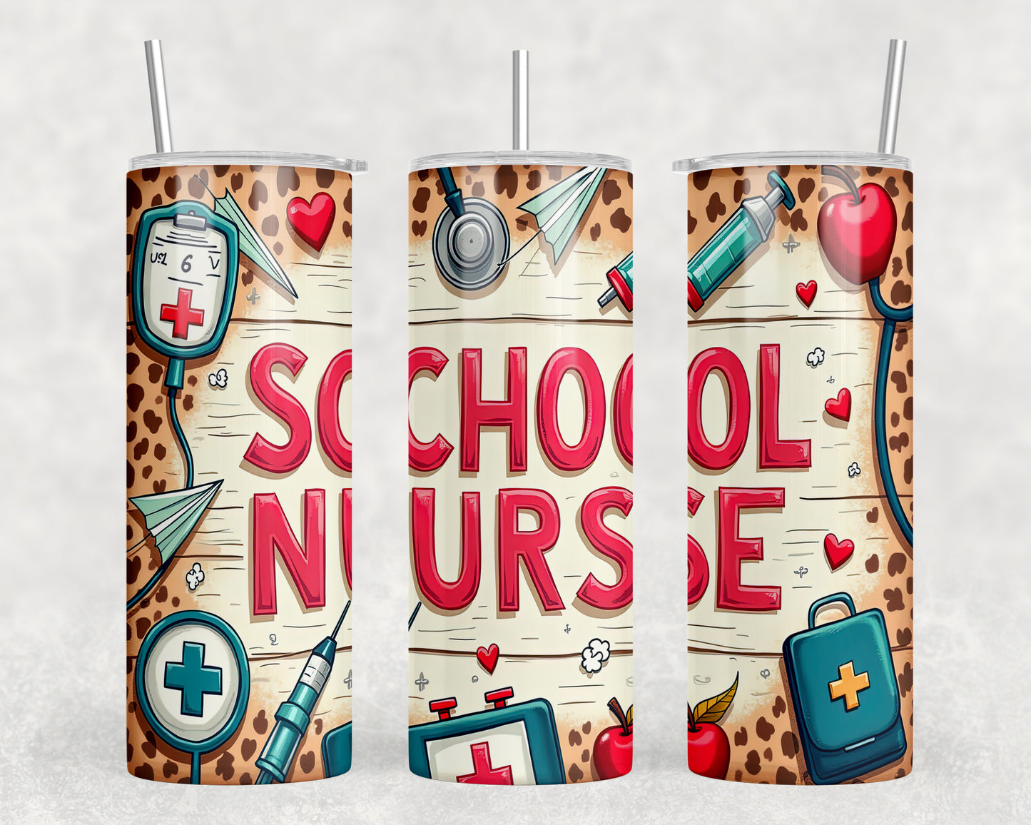 School Nurse 20oz Skinny Tumbler - 329