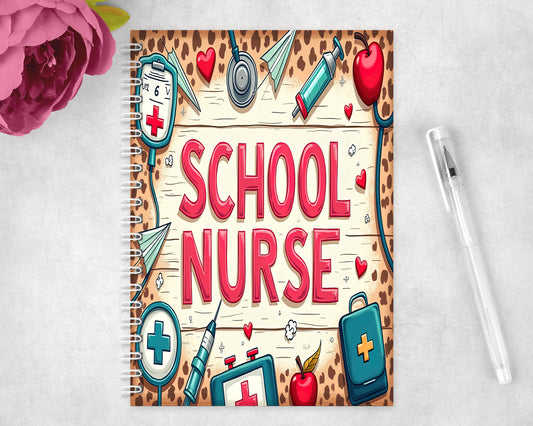 School Nurse Spiral Lined A5 Journal - 329