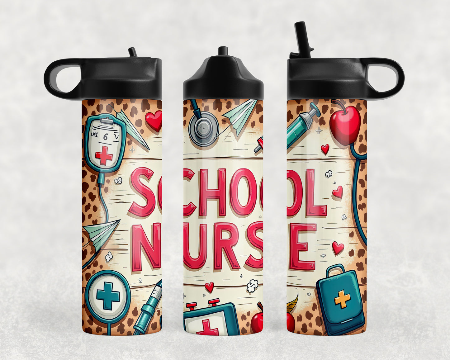 School Nurse Water Bottle - 329