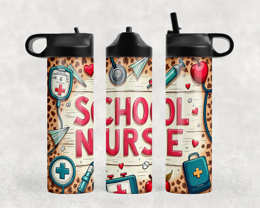 School Nurse Water Bottle - 329