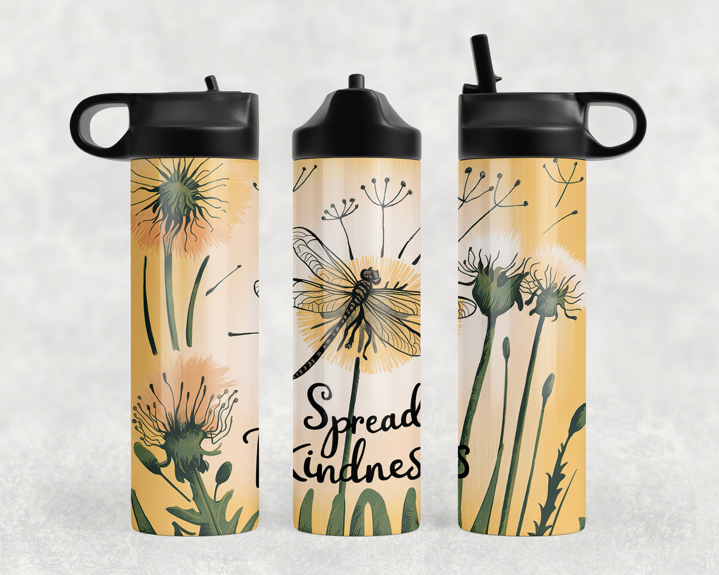 Spread Kindness Dandelion Water Bottle - 330