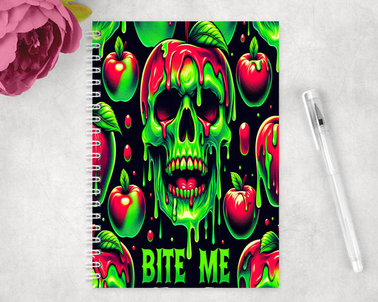 Poison Apple Skull Spiral Lined A5 Journal - 331