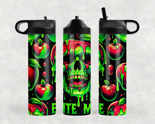 Poison Apple Skull Water Bottle - 331