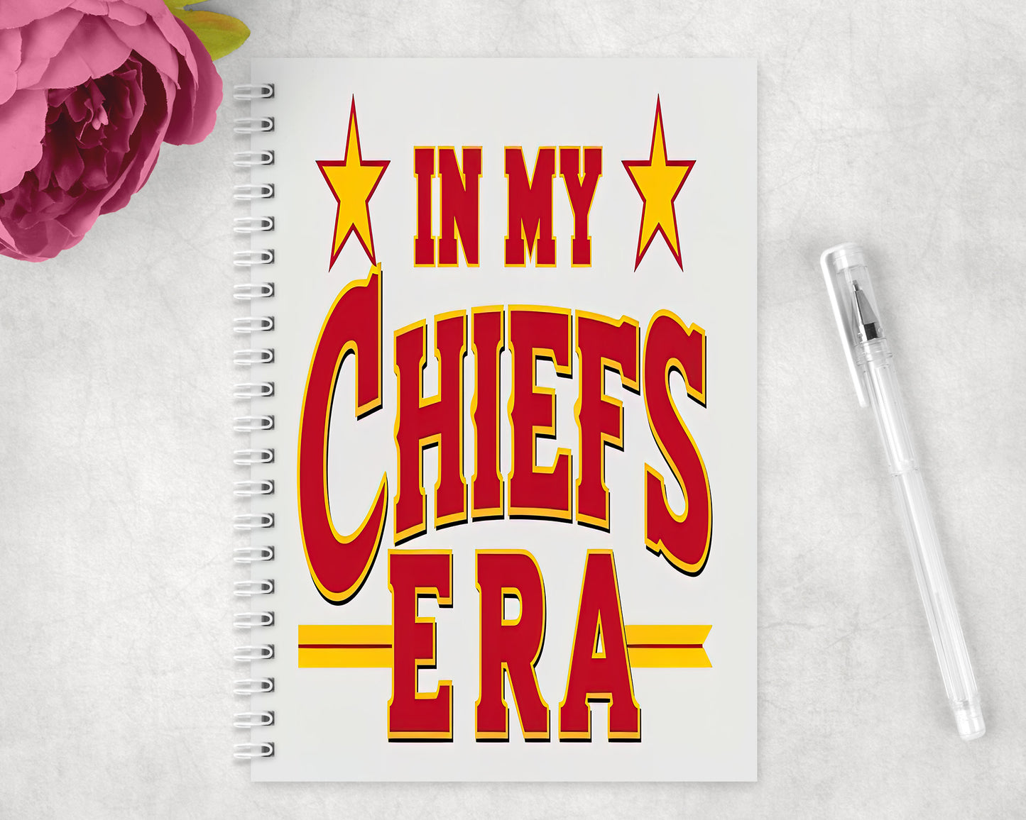 Kansas City Chiefs Spiral Lined A5 Journal - 333