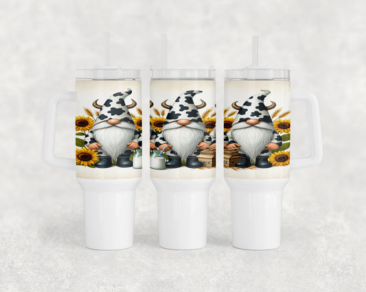 Cow Print Gnomes 40oz Tumbler - 338