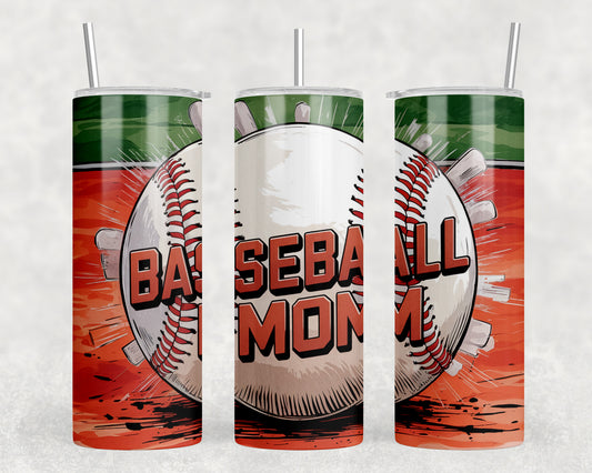 Baseball Mom 20oz Skinny Tumbler - 339