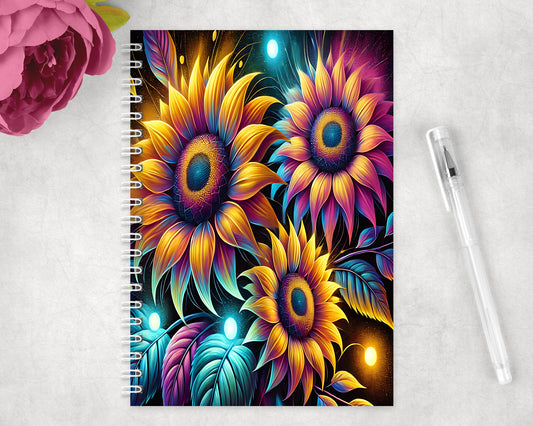 Sunflowers Spiral Lined A5 Journal - 345