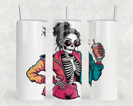 Skeleton 20oz Skinny Tumbler - 347