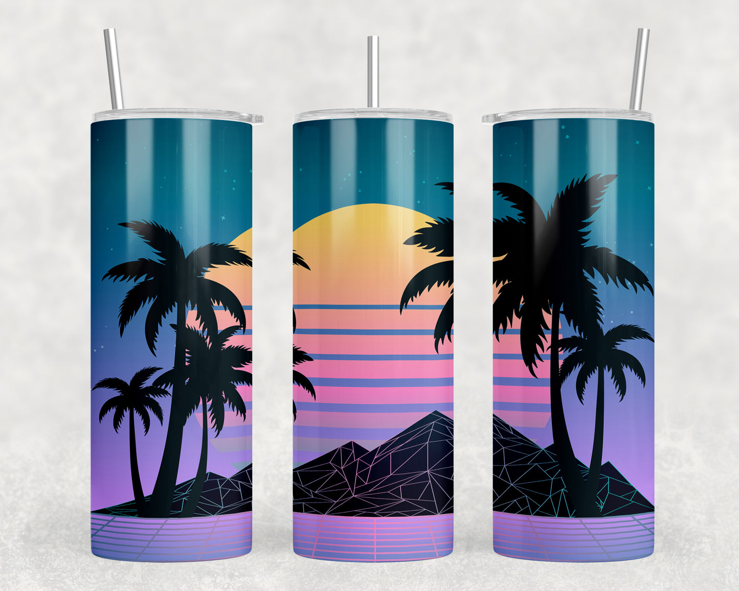 Retro Beach 20oz Skinny Tumbler - 349