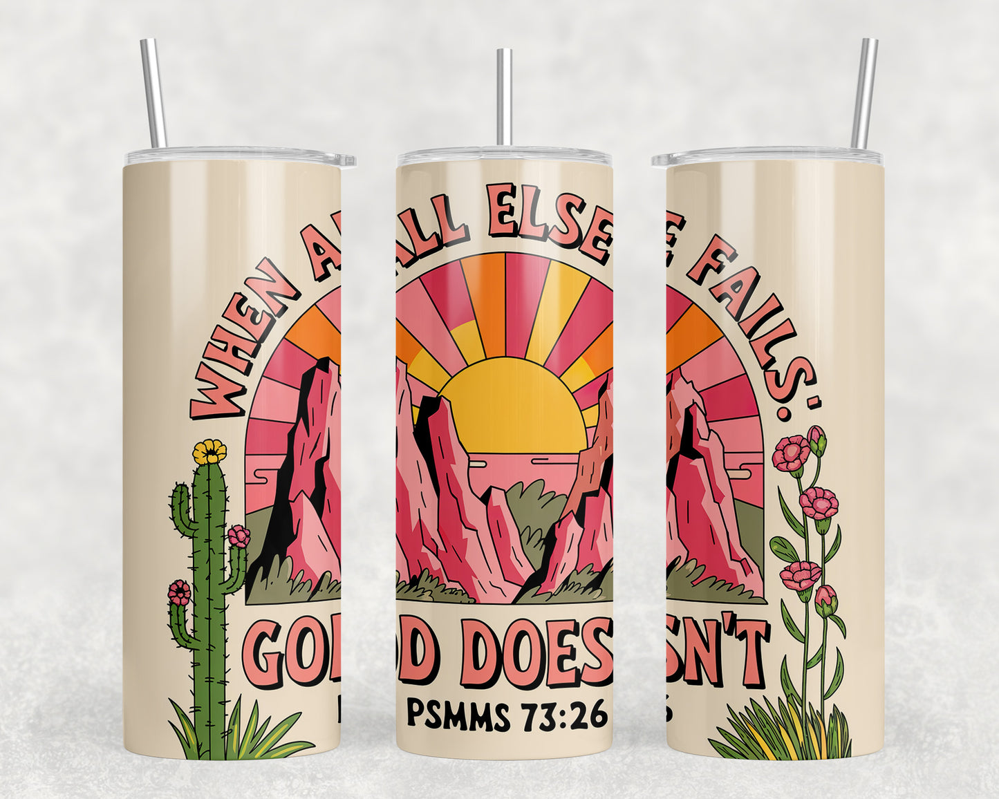 Bible Verse 20oz Skinny Tumbler - 353