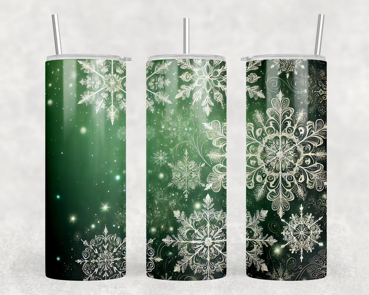 Snowflakes 20oz Skinny Tumbler - 354