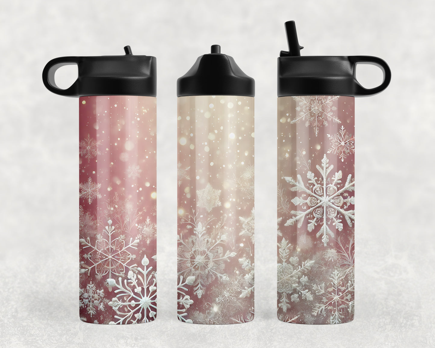 Snowflakes Water Bottle - 355