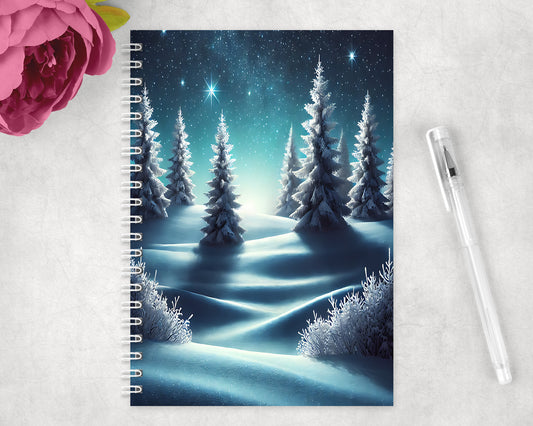 Winter Spiral Lined A5 Journal - 356