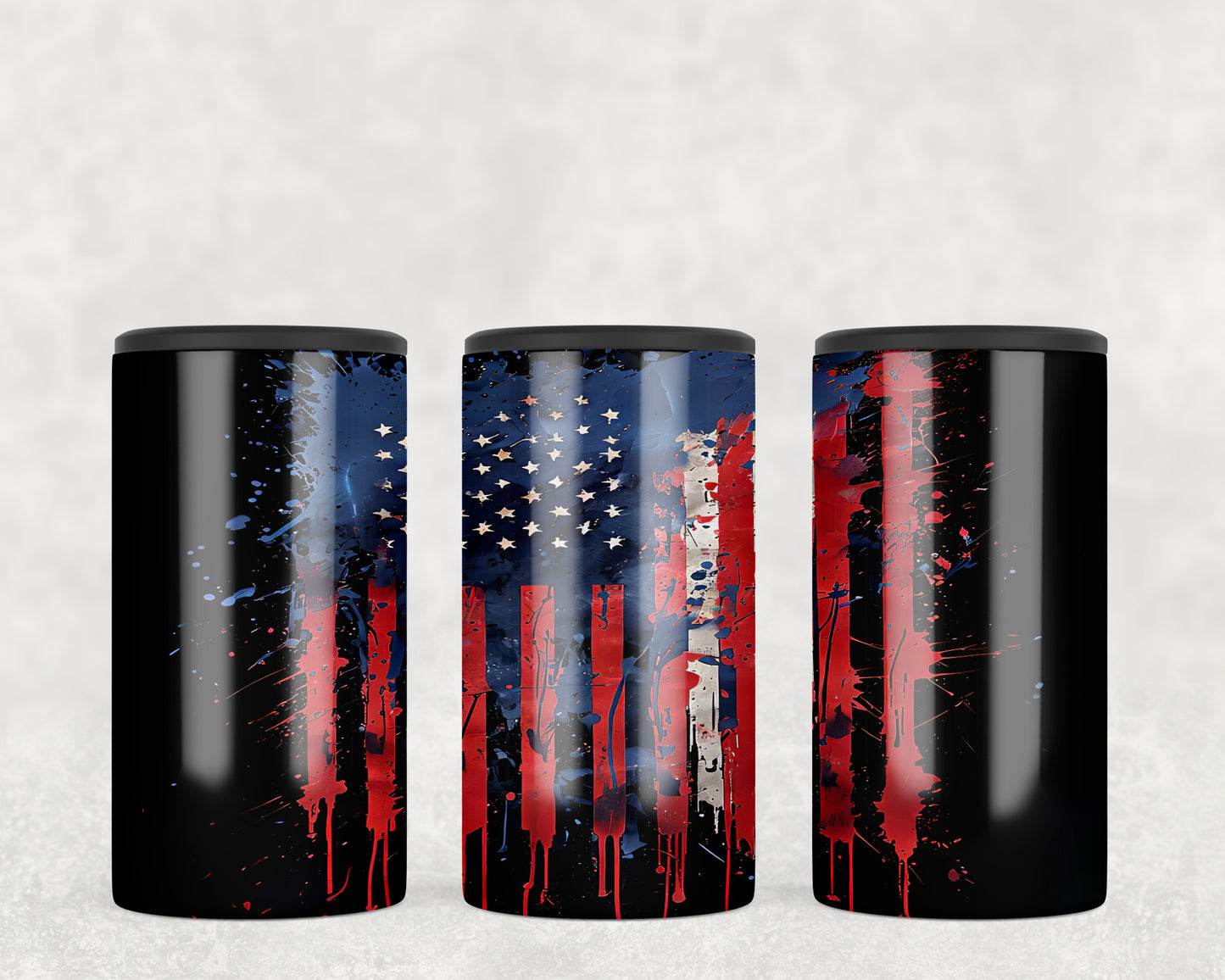 American Flag 5-in-1 Can Hugger Tumbler - 357