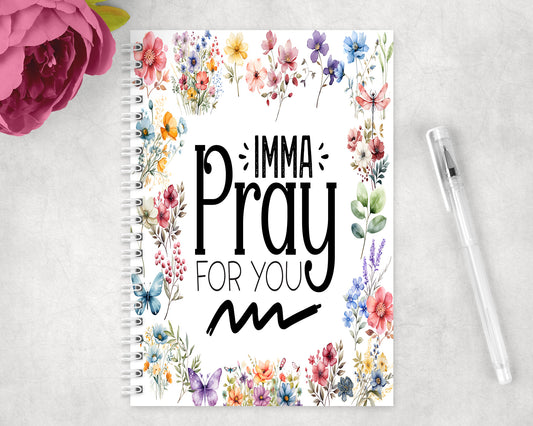 Funny Pray  Spiral Lined A5 Journal - 365