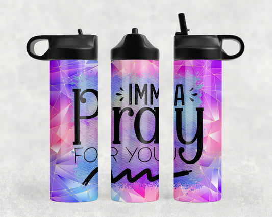 Funny Pray  Water Bottle - 367