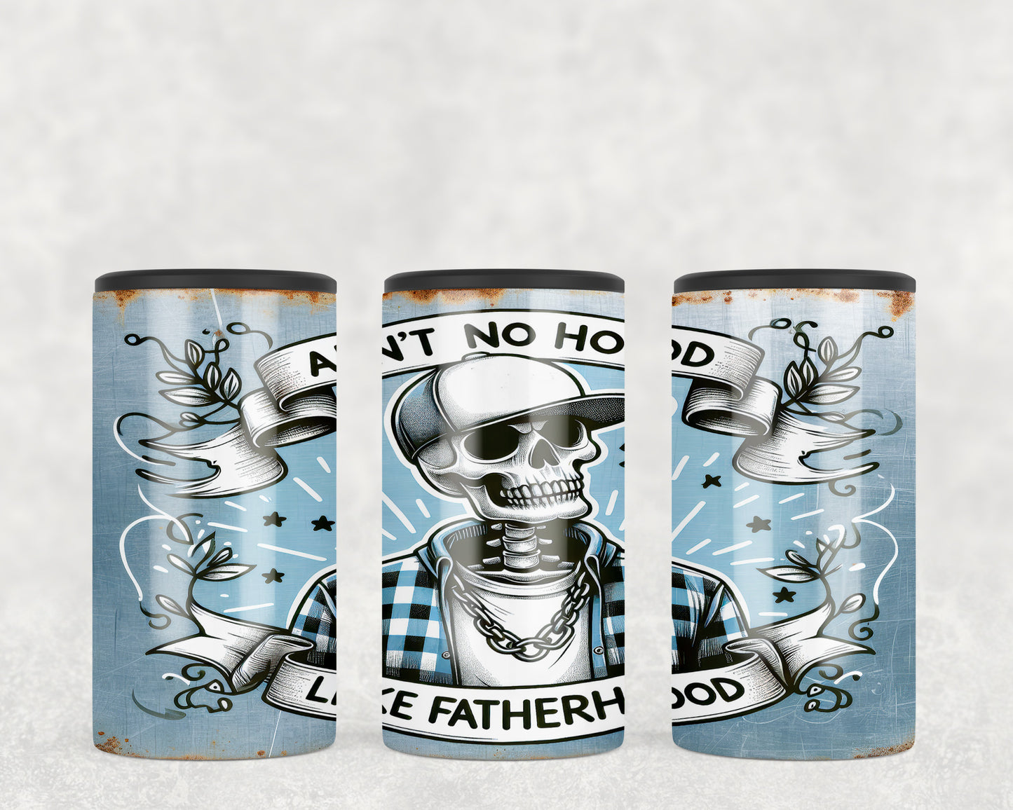 Skeleton Dad 5-in-1 Can Hugger Tumbler - 369