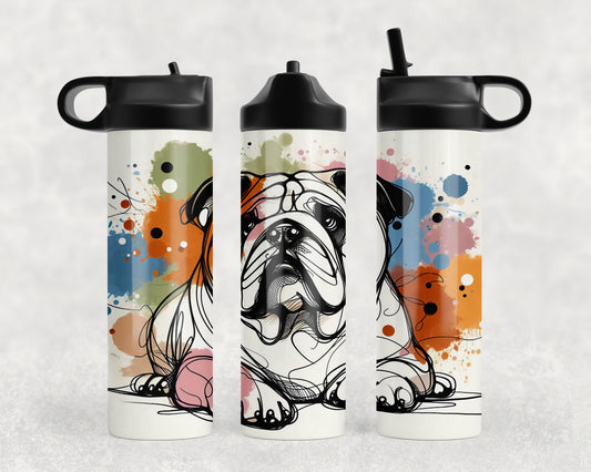 Bulldog Water Bottle - 373