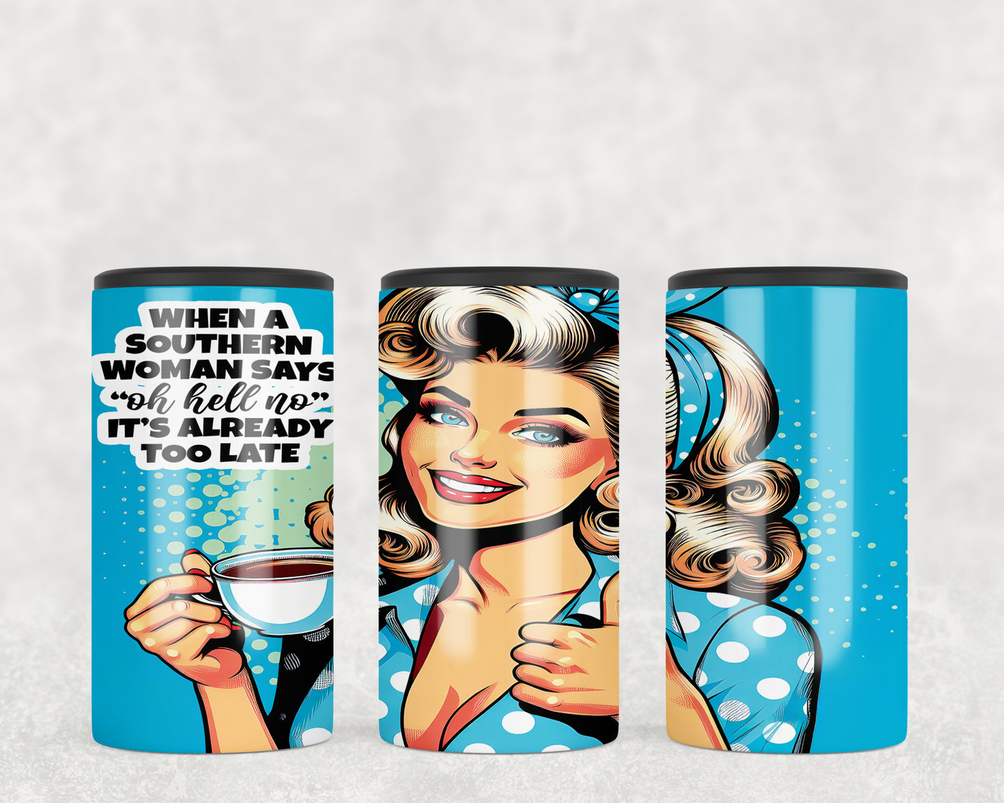 Funny Vintage Housewife 5-in-1 Can Hugger Tumbler - 385