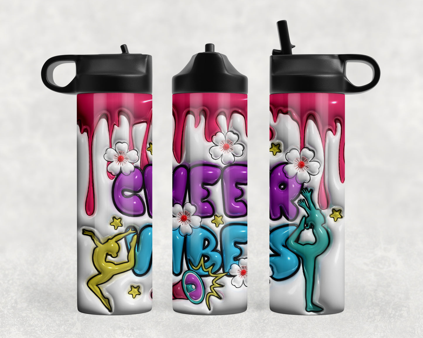 Cheer Vibes Inflated Water Bottle - 386