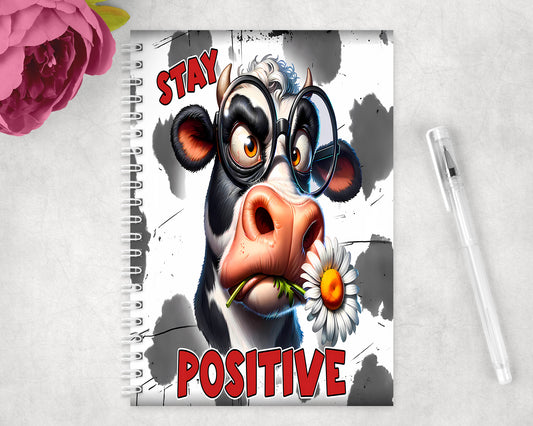 Funny Cow Spiral Lined A5 Journal - 390