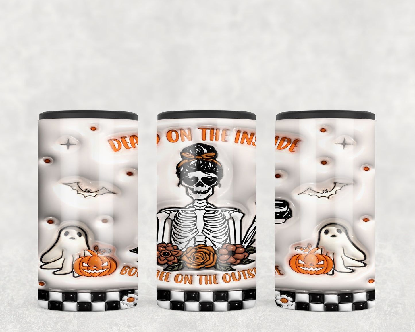 Funny Halloween Skeleton 5-in-1 Can Hugger Tumbler - 391