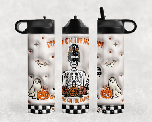 Funny Halloween Skeleton Water Bottle - 391