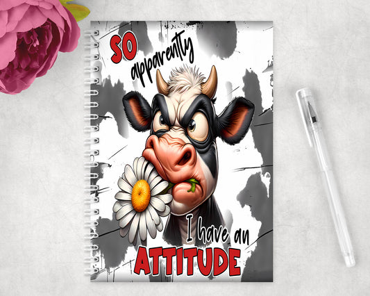 Funny Cow Spiral Lined A5 Journal - 395