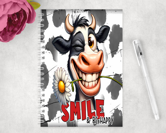 Funny Cow Spiral Lined A5 Journal - 398