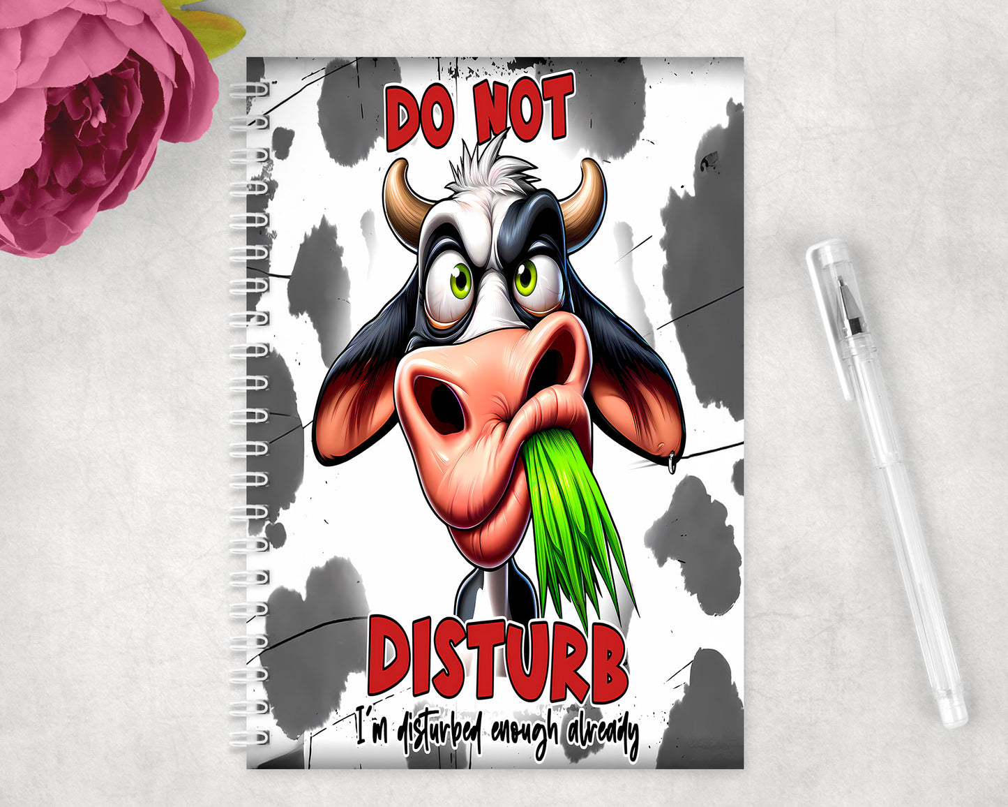 Funny Cow Spiral Lined A5 Journal - 400