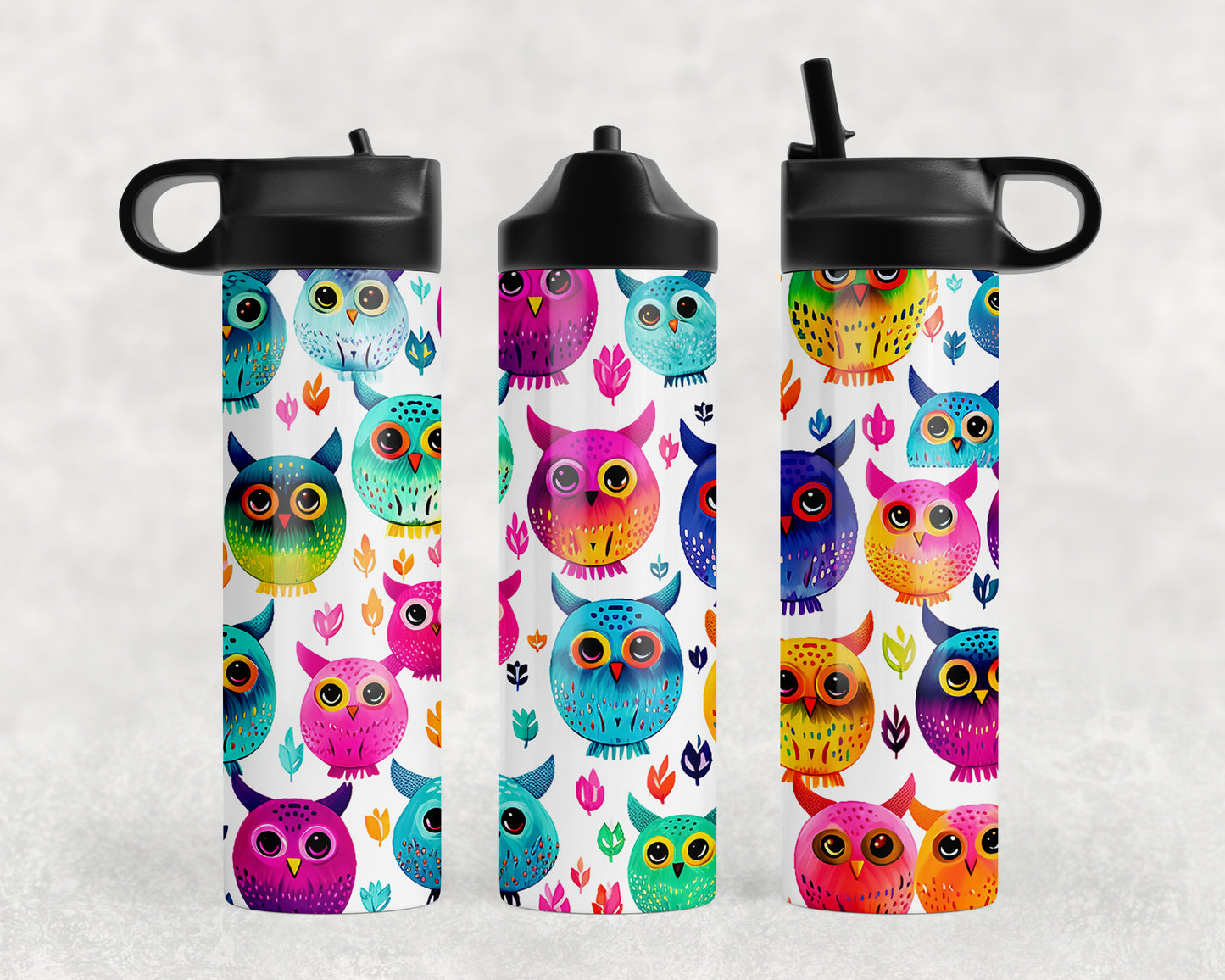 Owls Water Bottle - 404